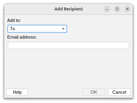 Add recipient