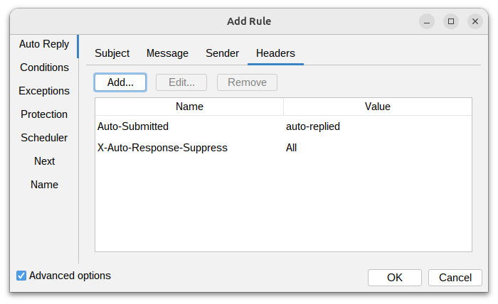 Autoresponder Rules