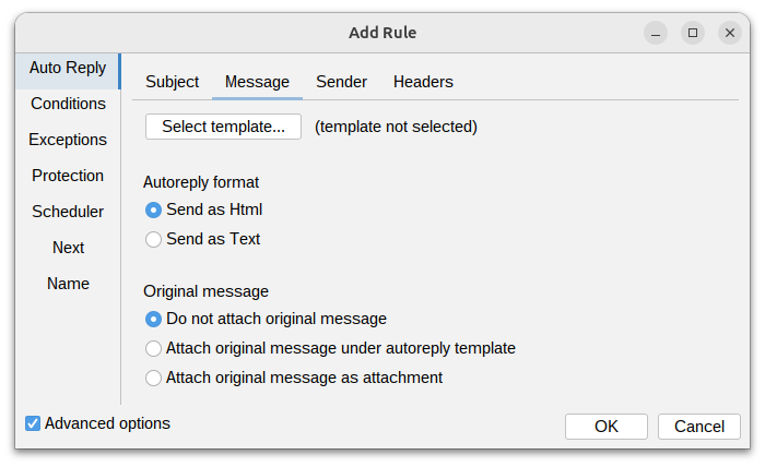 Autoresponder Rules