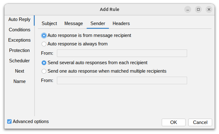 Autoresponder Rules