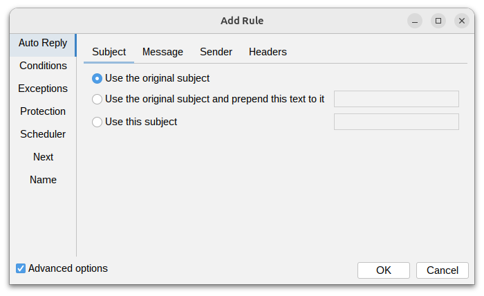 Autoresponder Rules