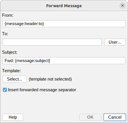 Forward message