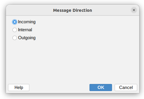 Message direction