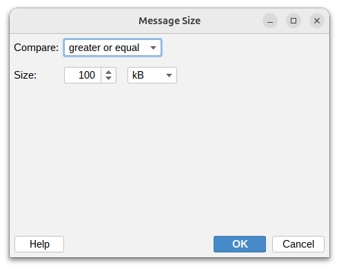 Message size