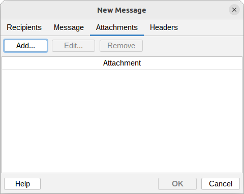 New message - attachments