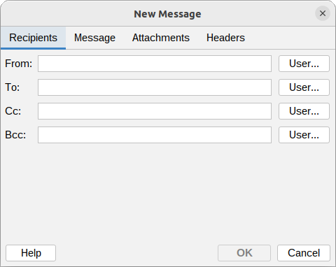New message - recipients