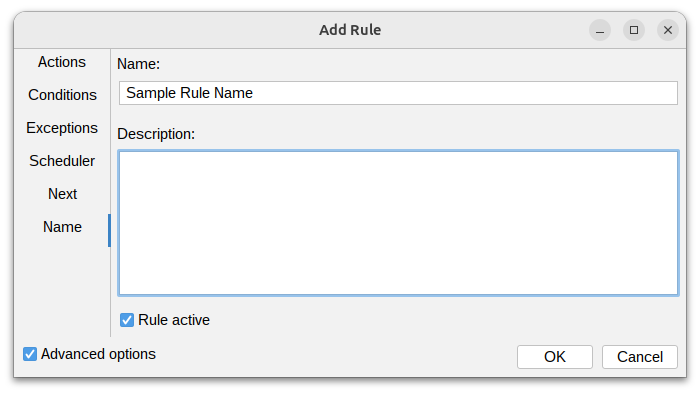 Policy Rules Name