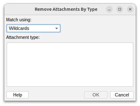 Remove attachments by type