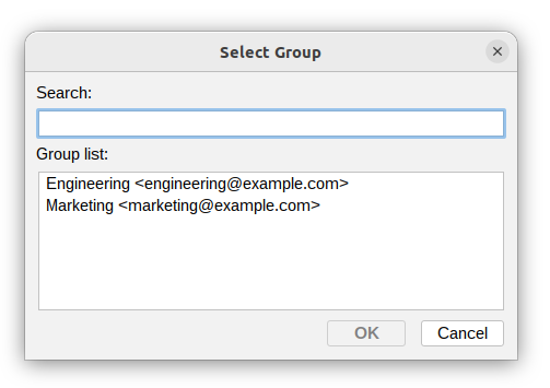 Select group window