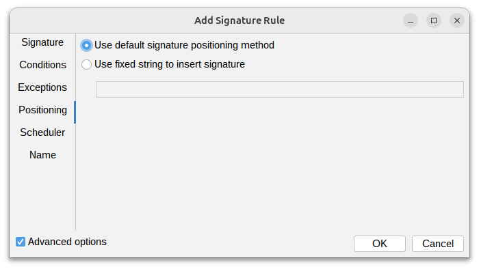 Signature Rules Positioning